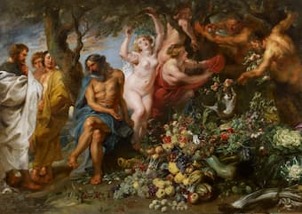 Peter Paul Rubens: Pythagoras advocating vegetarianism, 1618-1620
