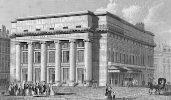 The Théâtre Italien (salle Favart) in Paris, 1829