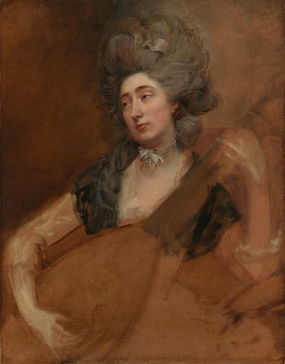 Thomas Gainsborough: Margaret Gainsborough holding a Theorbo, 1777 (The National Gallery, London)