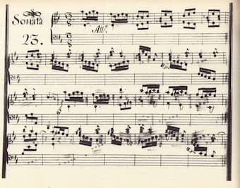 Scarlatti's Sonata 23 manuscript