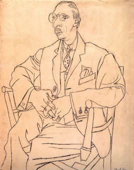 Portrait of Stravinsky by Picasso 
