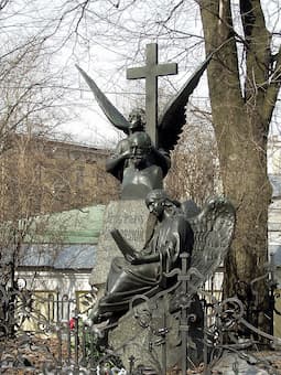 Tchaikovsky tomb at the Alexander Nevsky Monastery