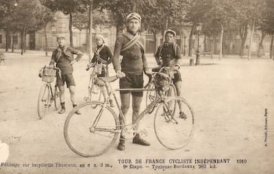 Cyclist in the 1920s Tour de France