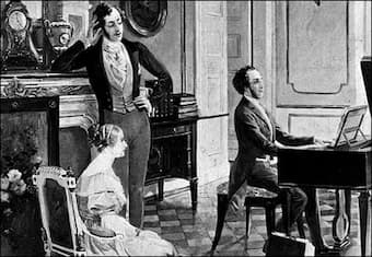 Albert and Victoria listening to Mendelssohn