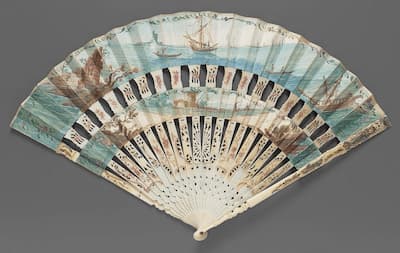 Cabriolet Fan, ca. 1755 - back (MFA)