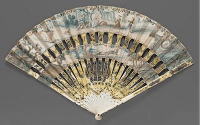 Cabriolet Fan, ca. 1755 - front (MFA)