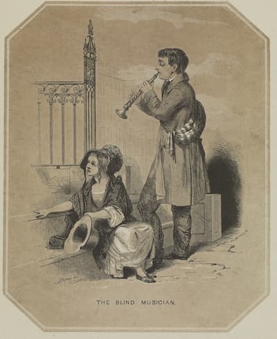Joseph Alexander Adams after John Gadsby Chapman: The Blind Musician, ca. 1839 (PAFA)