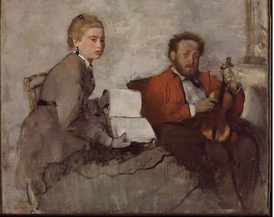 Edgar Degas: Violinist and Young Woman, ca. 1871 (DIA)