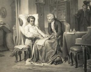 A moment from Mozart's last days