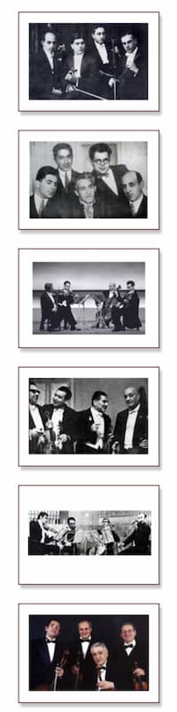 Past line-ups of the Komitas Quartet 