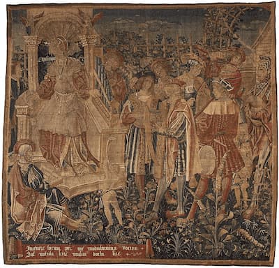 Tapestry from the Seven Liberal Arts series: Music, first quarter of 16th century (MFA)