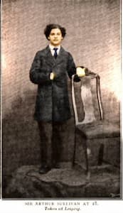 Sullivan at age 18 in Leipzig