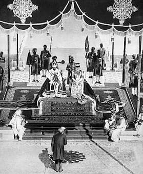 The Nizam of Hyderabad pays homage at the Delhi Durbar, 1911, (1935).