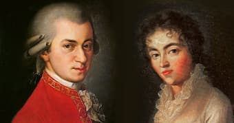 Wolfgang Amadeus Mozart and Constanze Weber
