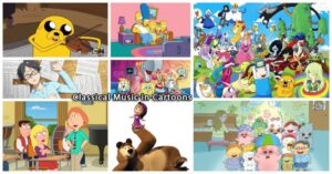 classical music in cartoons including Spongebob, Mcdull, Simpsons