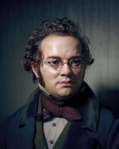 Portrait of Schubert by 3D Sculptor Hadi Karimi