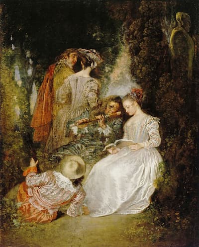 Jean-Antoine Watteau: L’Accord parfait (The Perfect Accord), ca. 1719 (LACMA)