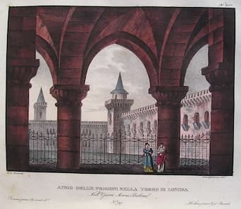 Set design by Alessandro Sanquirico for the premiere of Anna Bolena