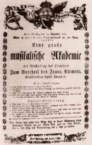 Concert Program on December 23, 1806