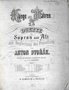 Dvořák's work published by Simrock