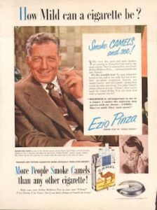 Camel Cigarette ad, Ezio Pinza, 1951