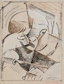 Albert Gleizes: Portrait de Florent Schmitt, 1915