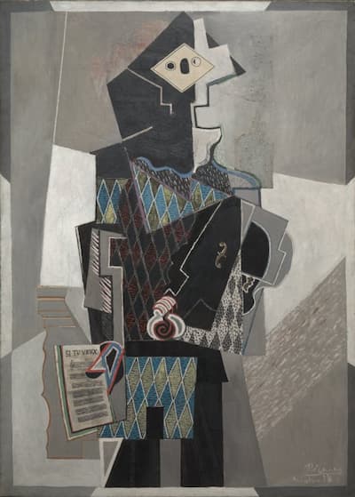 Pablo Picasso: Harlequin with Violin, 1918 (CMA)