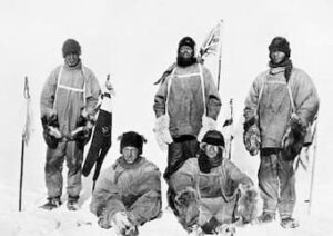 Robert Falcon Scott's Pole party of his ill-fated expedition