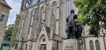 Statue of Bach at St. Thomas Church, Leipzig