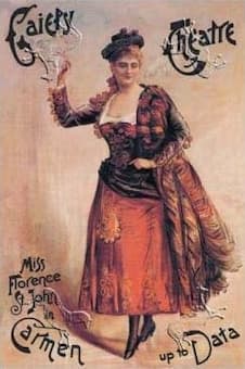 Poster for Florence St. John in Carmen Up to Data (1890)
