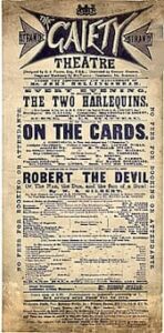Programme for an 1869 production of Gilbert’s Robert the Devil