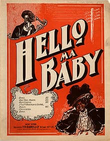 Hello Ma Baby sheet music (1899)