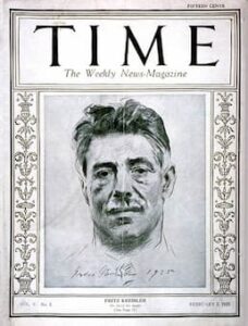 Fritz Kreisler on Time Magazine, Feb 1925