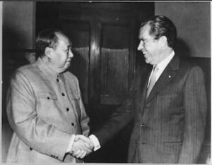 President Richard Nixon and Mao Zedong