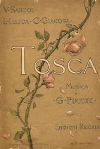 Cover of the libretto for Tosca