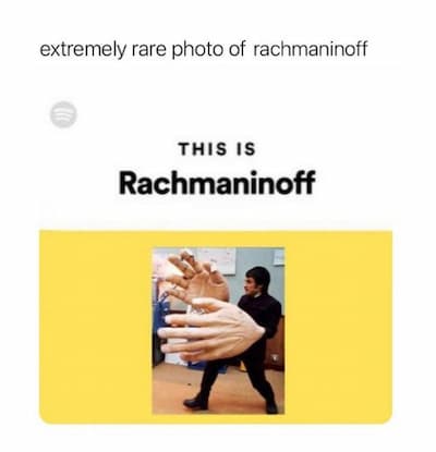 Extremely Rare Photo of Rachmaninoff!