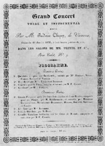 Chopin's concert at Salle Pleyel