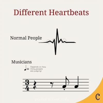 musicians vs normal people heartbeat