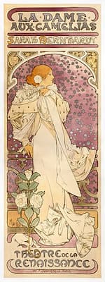 Alphonse Mucha: The Lady of the Camellias