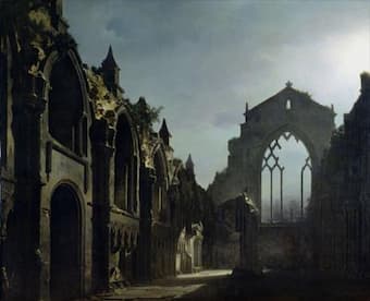 Louis Daguerre: The Ruins of Holyrood Chapel