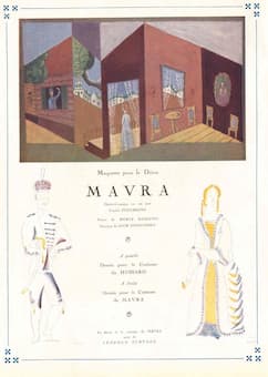 Program page for Mavra (1922)