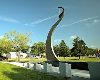Tornado Memorial in City Park, Eldorado, KS (2008) (Harmony Wind Harps)