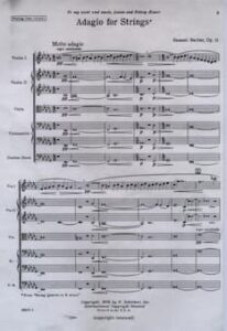 Samuel Barber's Adagio dedicated to his aunt and uncle