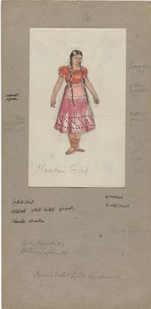 Jared French: Costume design for Mexican Girl (1938) (MoMA)