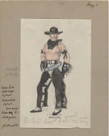 Jared French: Design for Billy’s Last Act Costume (1938) (MoMA)