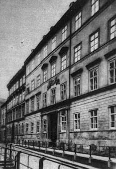 Residence and place of death of Johannes Brahms (1833–1897) in Vienna, Karlsgasse 4