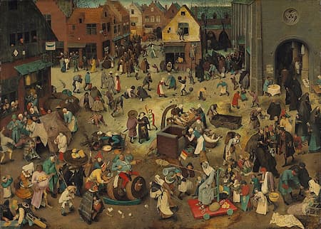 Bruegel the Elder: The Fight Between Carnival and Lent (1559) (Kunsthistorisched Museum)