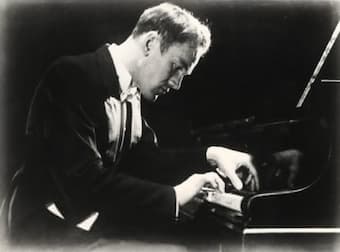 Sviatoslav Richter at the piano