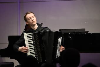 Scottish accordionist Ryan Corbett