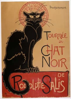 Steinlen: The Chat Noir goes on tour, 1896